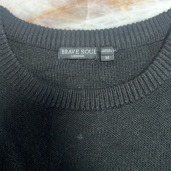 Black Crop Sweater - Picture 2 of 3